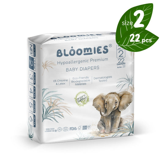 Bamboo Baby Diapers - Size 2 (3-8kg)