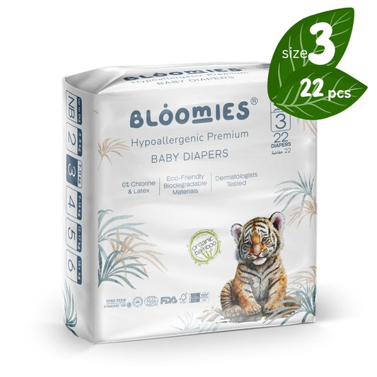 Bamboo Baby Diapers - Size 3 (7-11kg)