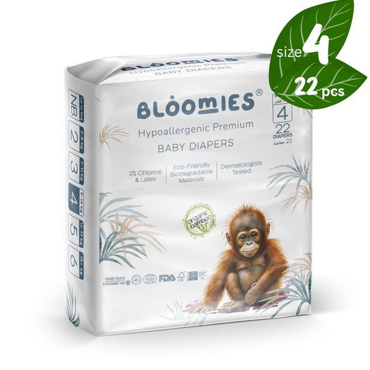 Bamboo Baby Diapers - Size 4 (9-14kg)